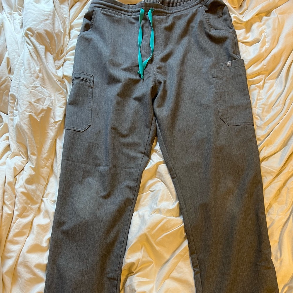 Grey Figs Scrub Pants